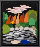 Embroidery cotton on linen