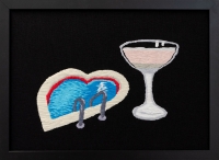 Embroidery cotton on linen